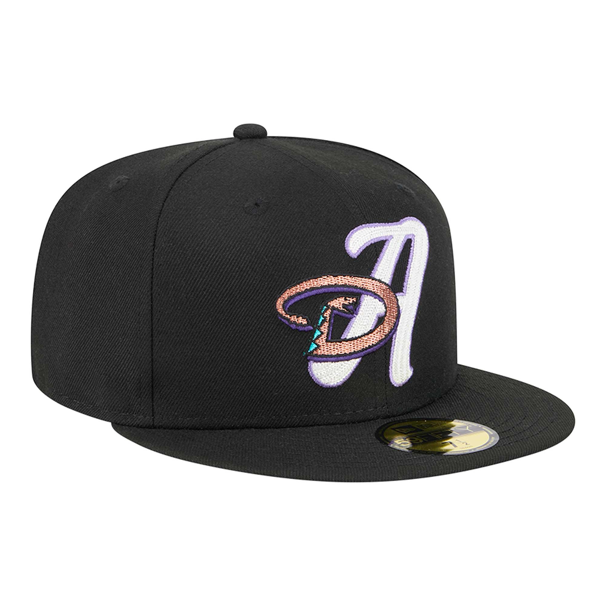 Men's New Era Black Arizona Diamondbacks Duo Logo 2.0 59FIFTY Fitted Hat - Image 4