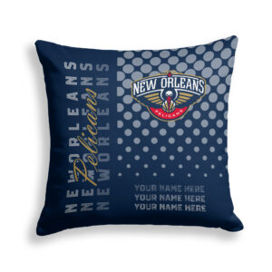 Pegasus New Orleans Pelicans 18" x 18" Script Dot Fade Personalized Decor Pillow
