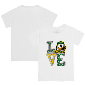 Infant Tiny Turnip White Oregon Ducks Love T-Shirt