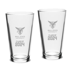 Ball State Cardinals Class of 2024 Two-Piece 16oz. Classic Pint Glass Set