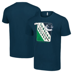 Men's Starter Navy Vancouver Canucks Shield Graphic T-Shirt