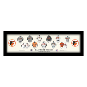 Baltimore Orioles Cooperstown Collection Framed Uniform Heritage Art Print