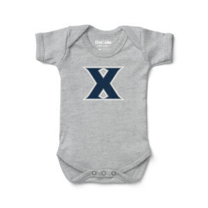 Newborn & Infant Chad & Jake Heather Gray Xavier Musketeers  Logo Bodysuit
