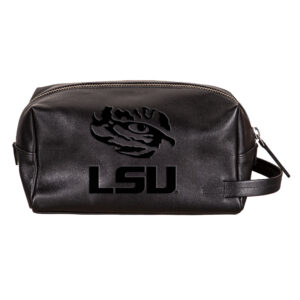 LSU Tigers Hybrid Leather Lined Dopp Toiletry Bag