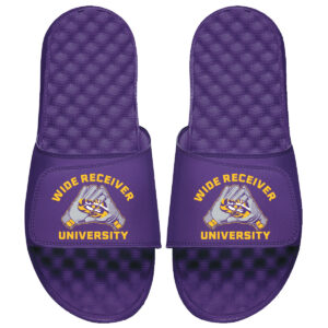 Unisex ISlide Purple LSU Tigers Wide Receiver University Slide Sandals