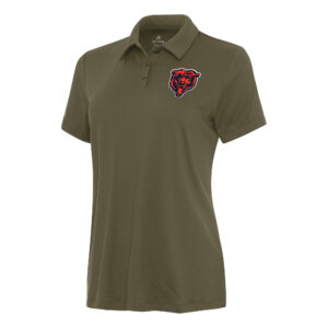 Women's Antigua  Olive Chicago Bears Reprocess Polo