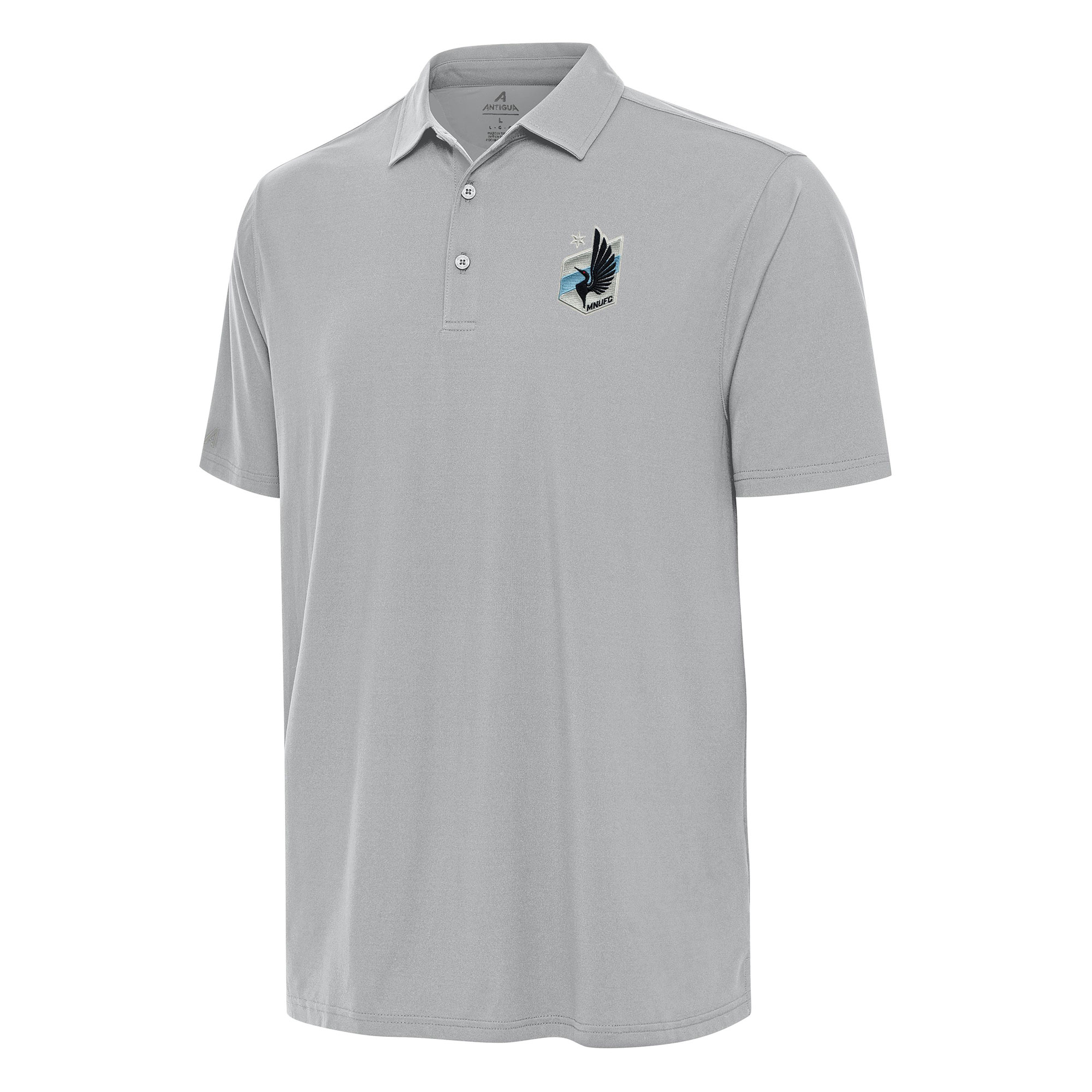 Men's Antigua Gray Minnesota United FC Era Polo