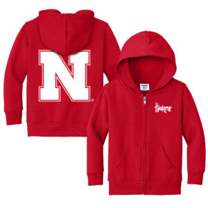 Toddler Chad & Jake  Scarlet Nebraska Huskers Logo Full-Zip Hoodie Jacket