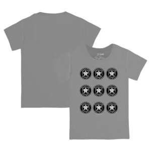 Toddler Tiny Turnip  Gray Houston Astros Logo Grid T-Shirt