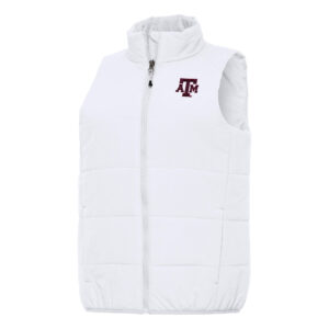 Women's Antigua White Texas A&M Aggies Experience Full-Zip Vest