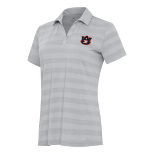 Women's Antigua Gray Auburn Tigers Tunnel Polo