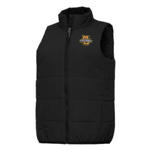 Women's Antigua Black Marquette Golden Eagles Experience Full-Zip Vest