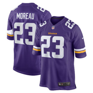 Men's Nike Fabian Moreau  Purple Minnesota Vikings  Game Jersey