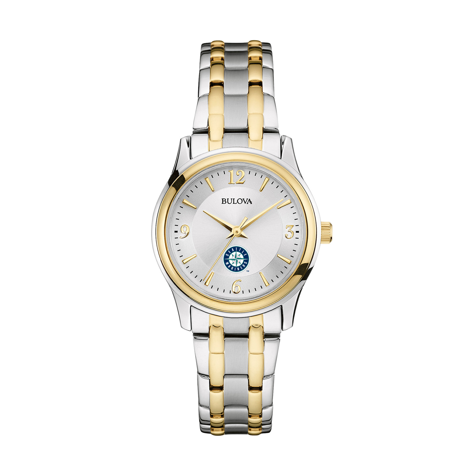 Women's Bulova Silver/Gold Seattle Mariners Two-Tone Watch