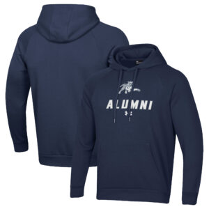 Men's Under Armour Navy Jackson State Tigers Alumni Rival Fleece Pullover Hoodie