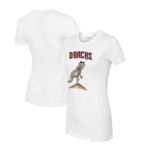 Women's Tiny Turnip White Arizona Diamondbacks TT Rex T-Shirt