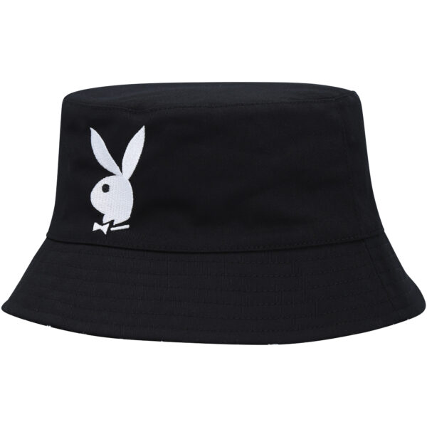 Men's Playboy Black Reversible Bucket Hat - Image 6