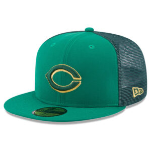 Men's New Era  Kelly Green Cincinnati Reds 2023 St. Patrick's Day 59FIFTY Fitted Hat