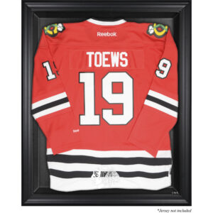 Chicago Blackhawks Black Framed Logo Jersey Display Case