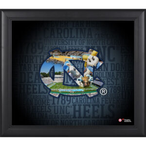 North Carolina Tar Heels Framed 15'' x 17'' Team Heritage Collage
