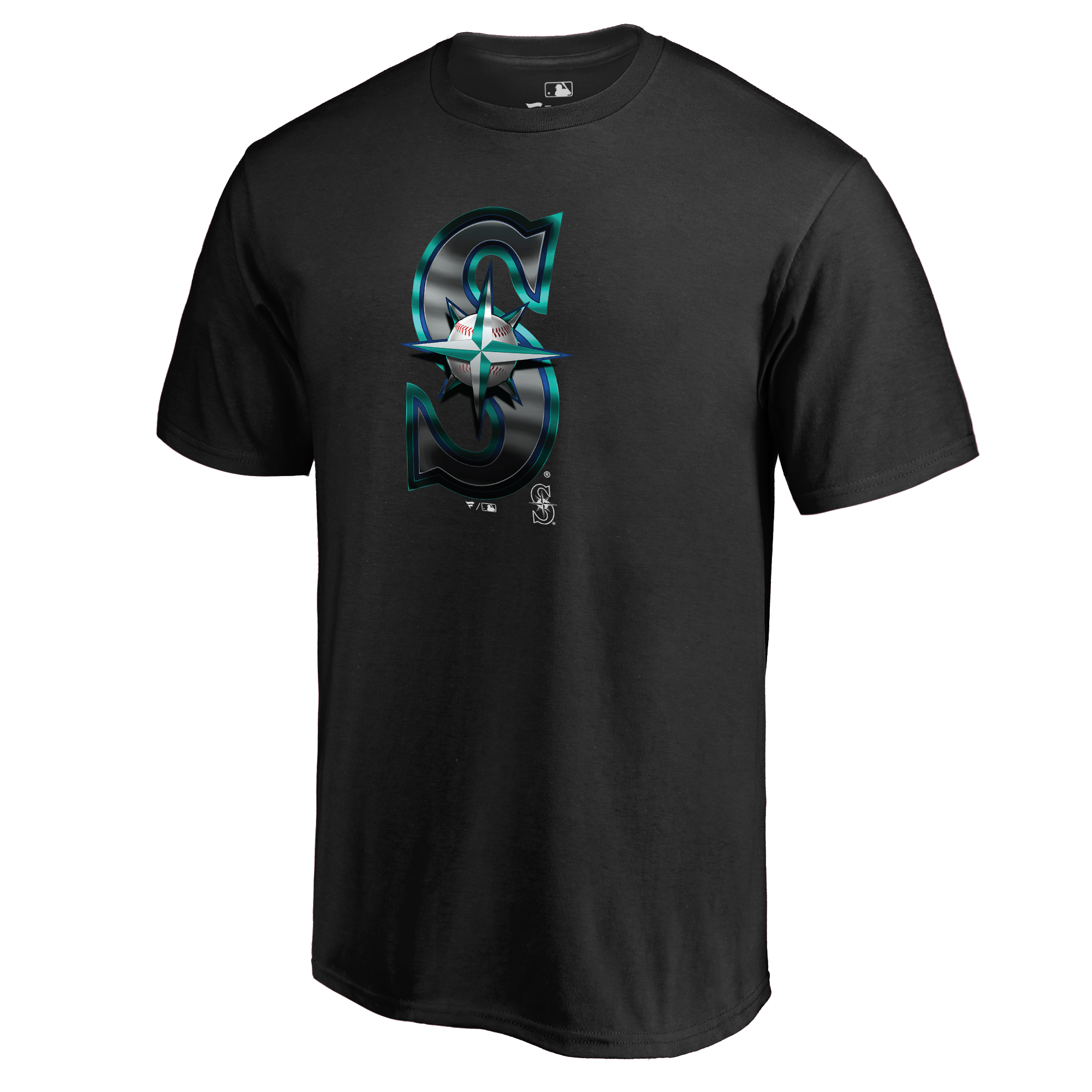 Men's Black Seattle Mariners Midnight Mascot T-Shirt