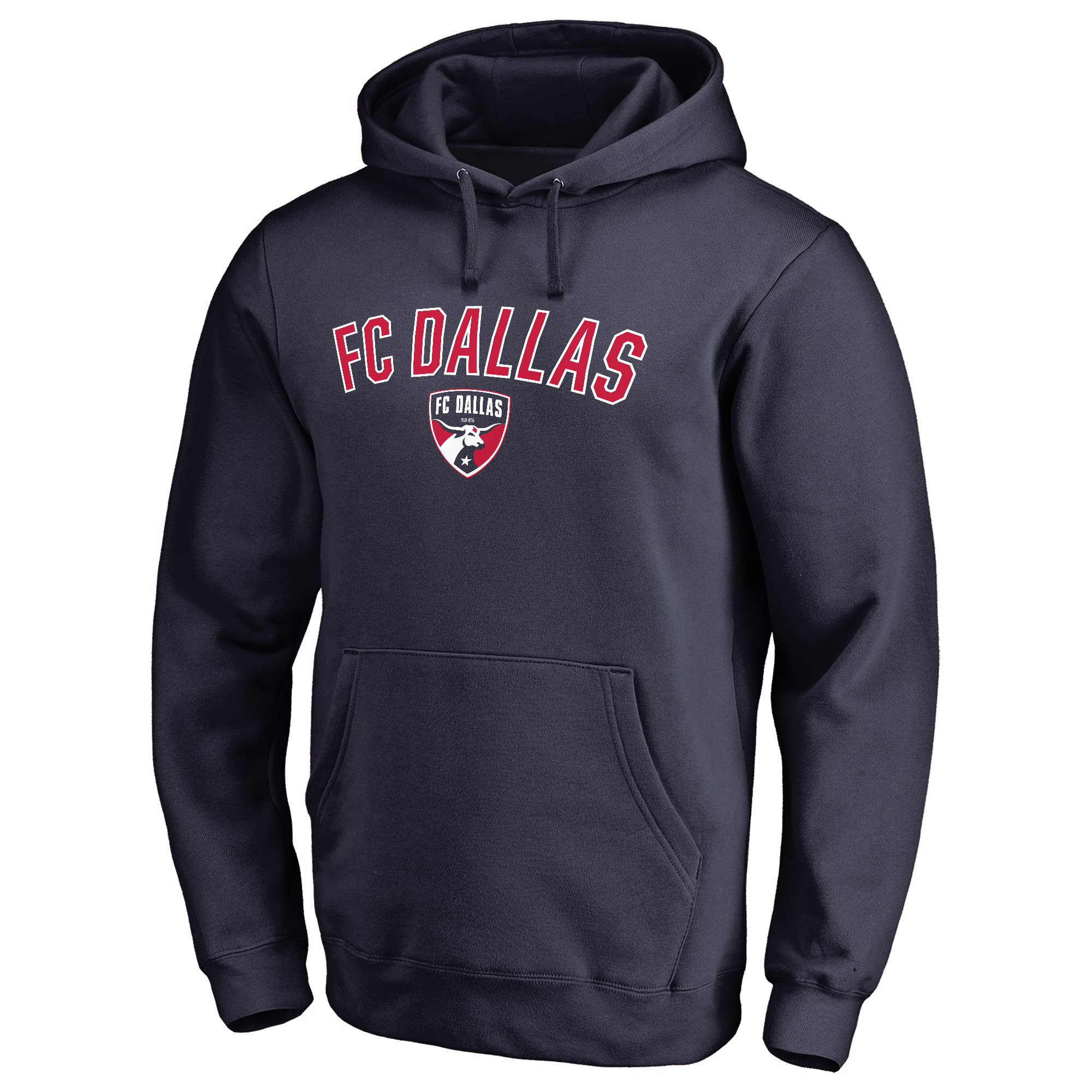 Men's Navy FC Dallas Victory Arch Pullover Hoodie