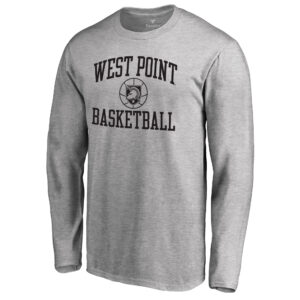 Men's Heathered Gray Army Black Knights In Bounds Long Sleeve T-Shirt