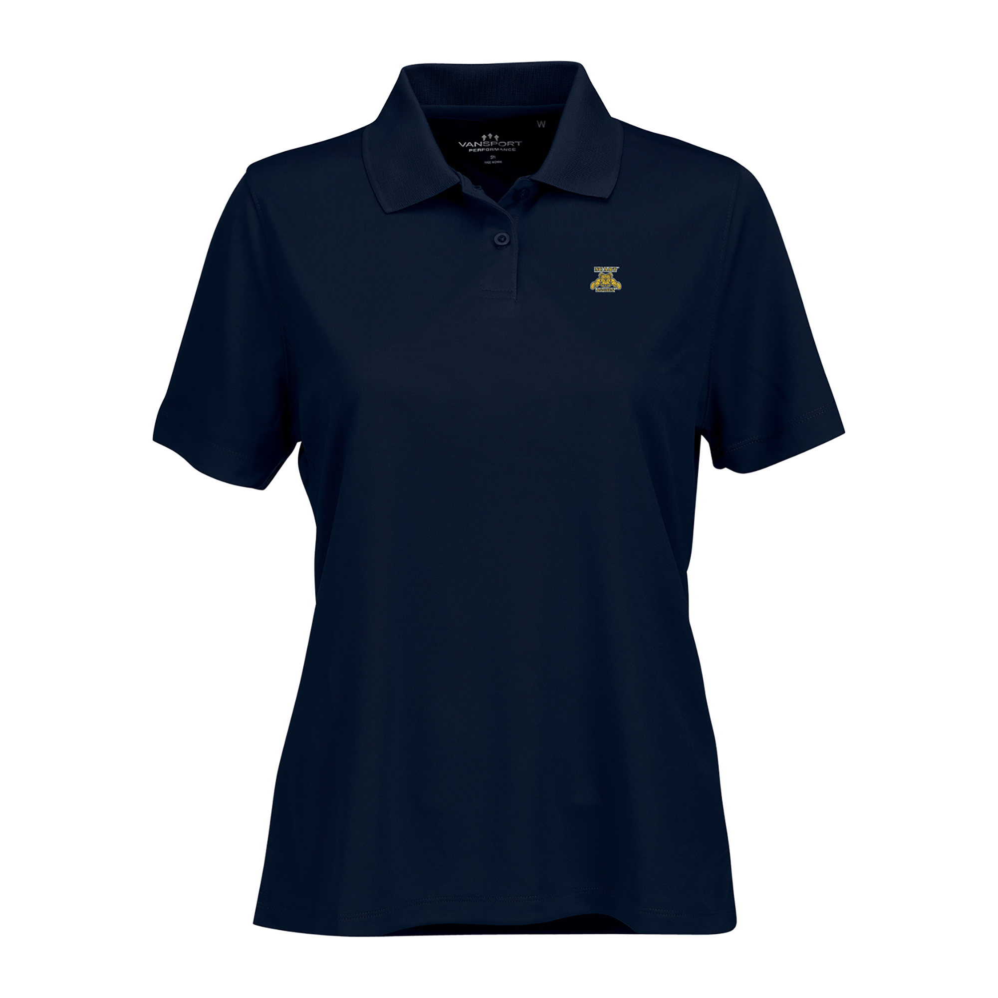 Women's Navy North Carolina A&T Aggies Vansport Omega Plus Size Tech Polo
