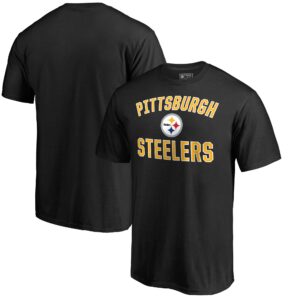Men's Black Pittsburgh Steelers Victory Arch T-Shirt