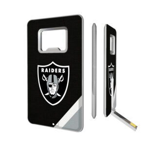 Las Vegas Raiders Diagonal Stripe Credit Card USB Drive & Bottle Opener