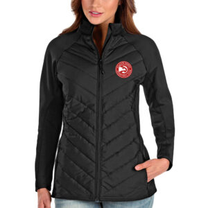 Women's Antigua Black Atlanta Hawks Altitude Full-Zip Jacket