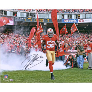 Patrick Willis San Francisco 49ers Autographed 16" x 20" Smoke Entrance Photograph
