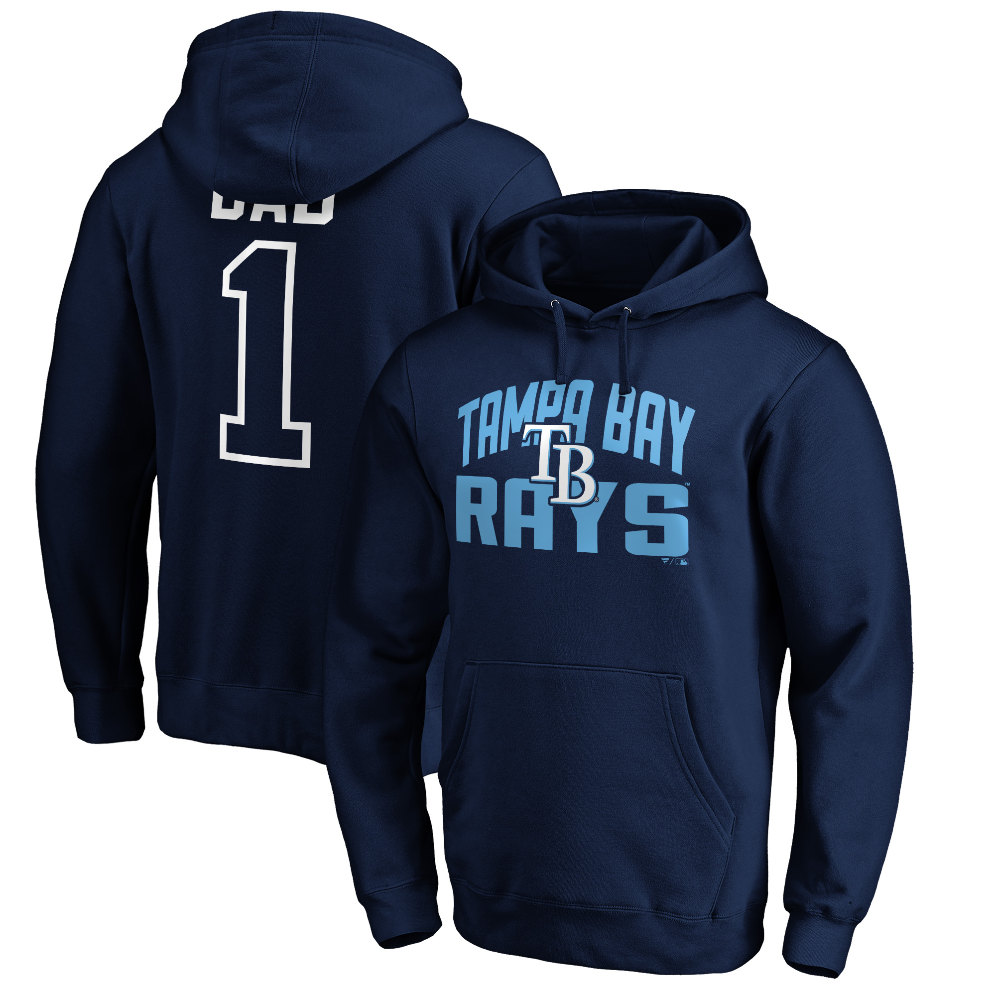 Men's Navy Tampa Bay Rays Father's Day #1 Dad Pullover Hoodie - Image 5