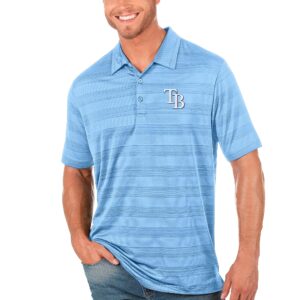 Men's Antigua Light Blue Tampa Bay Rays Compass Polo