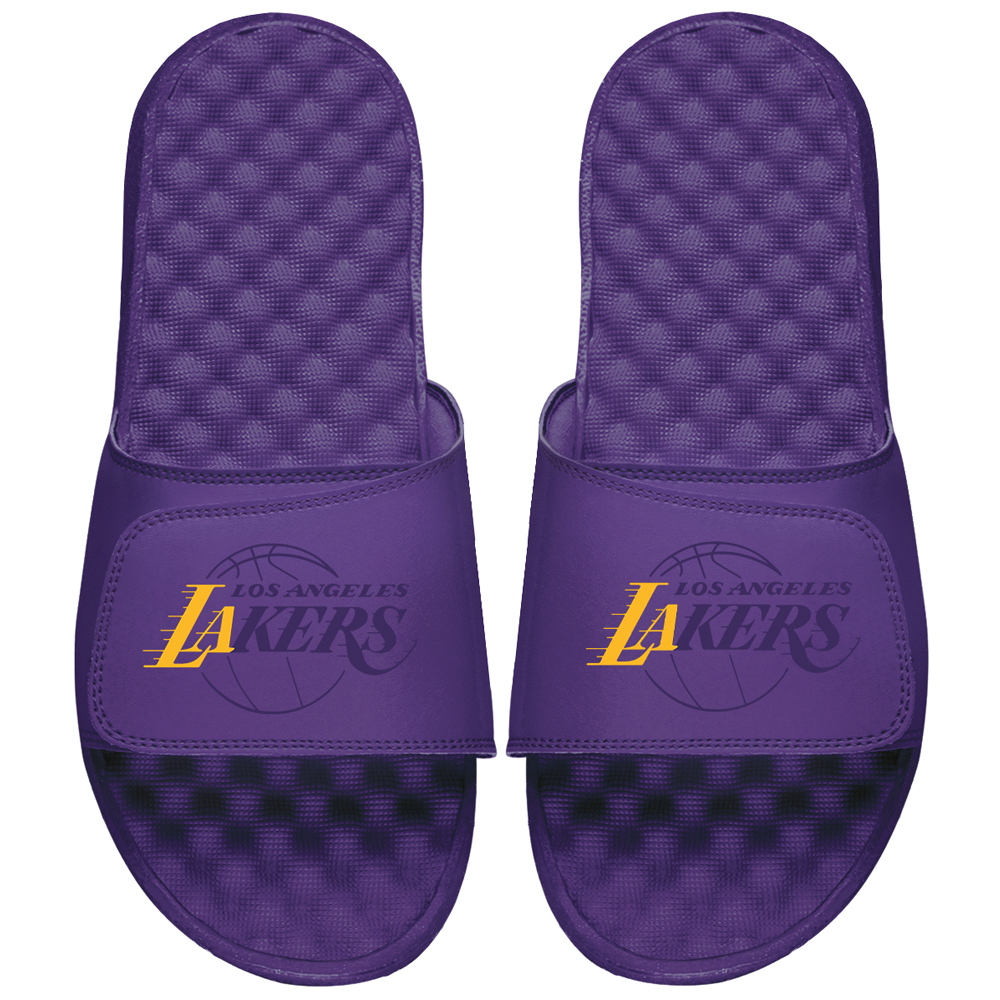 Youth ISlide Purple Los Angeles Lakers Tonal Pop Slide Sandals