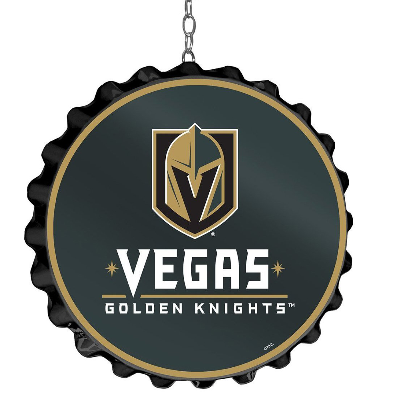 Vegas Golden Knights 19" Bottle Cap Wall Art Dangler - Image 5