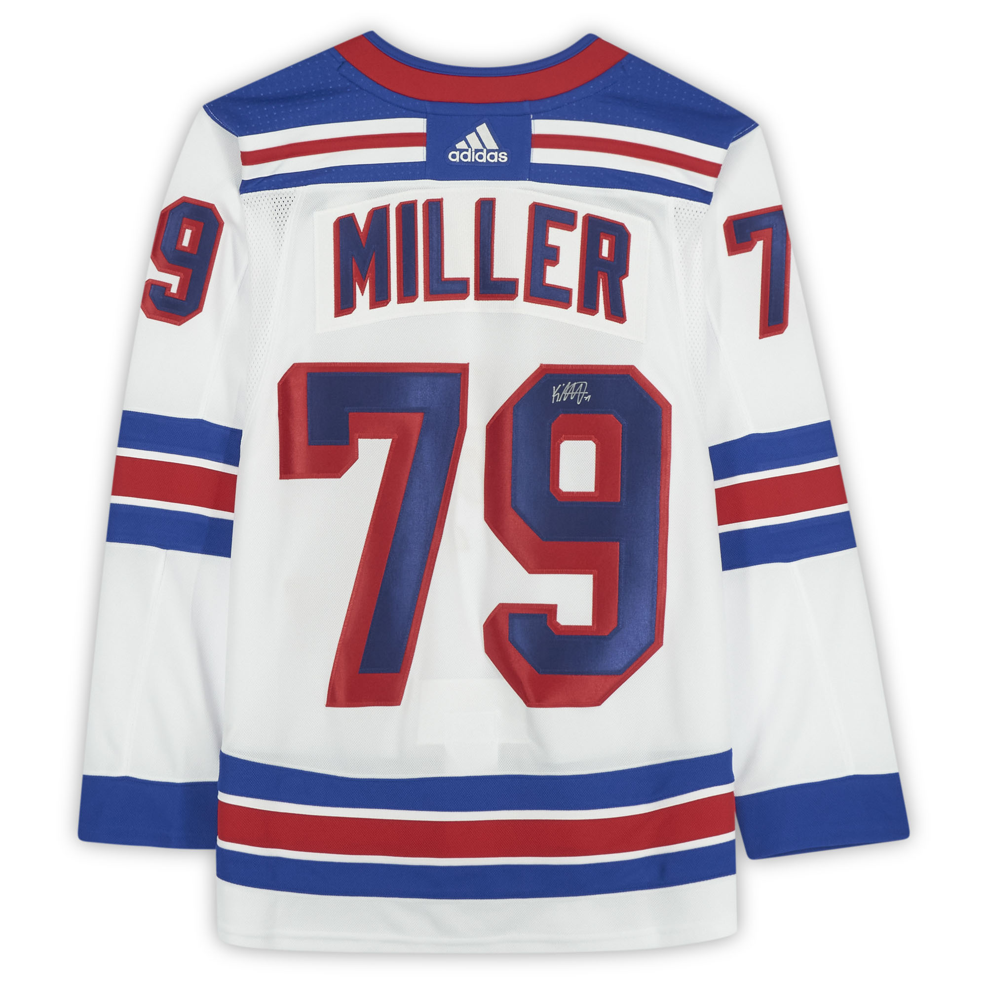 K'Andre Miller New York Rangers Autographed adidas 2020-21 Reverse Retro Authentic Jersey - Image 3