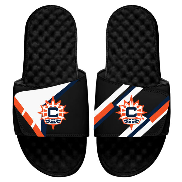 Youth ISlide Black Connecticut Sun Varsity Jacket Slide Sandals