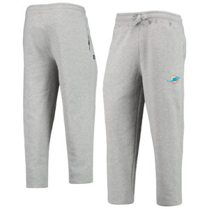 Men's Gray Miami Dolphins Starter Option Run Sweatpants