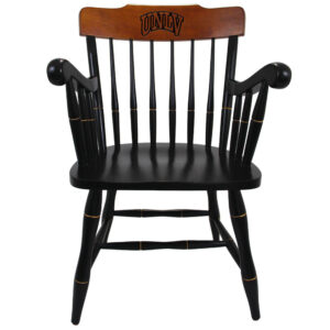 Black UNLV Rebels Primary Logo Captains Chair with Cherry Crown