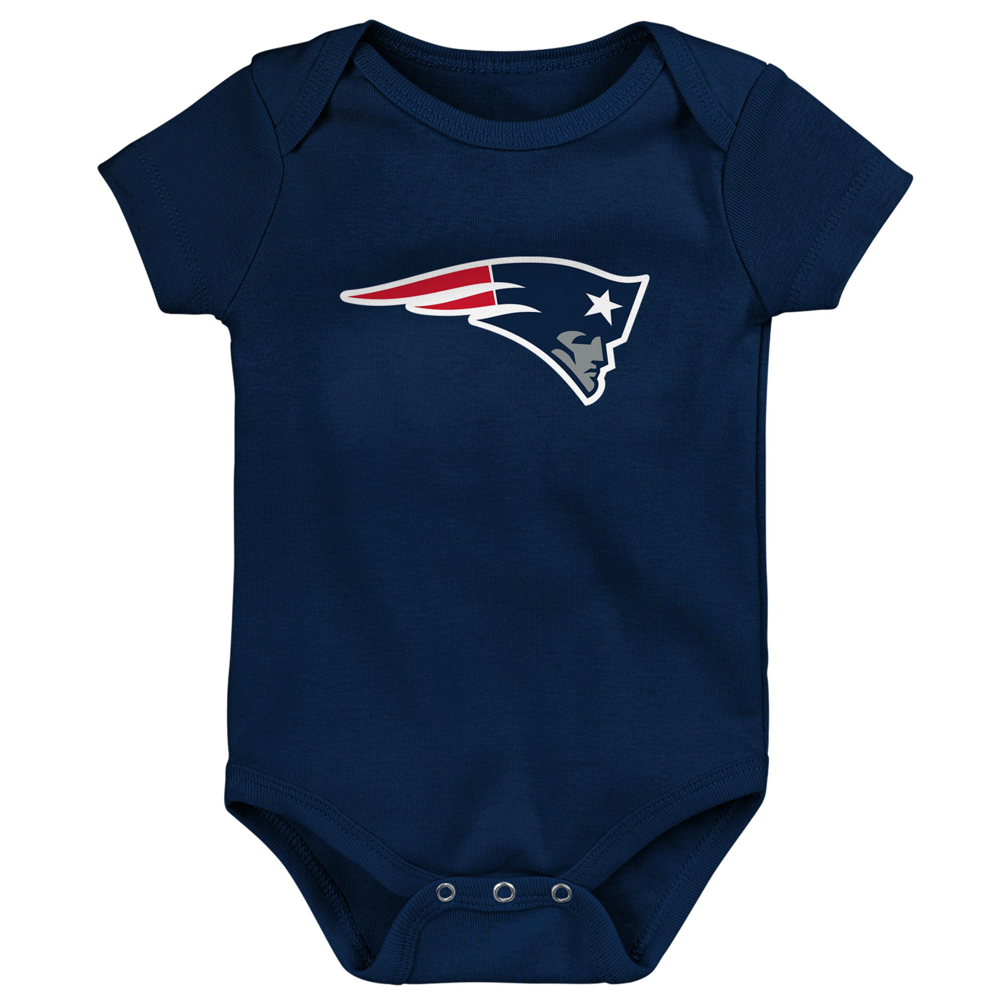 Infant Navy/Red/Heathered Gray New England Patriots 3-Pack Game On Bodysuit Set - Image 10