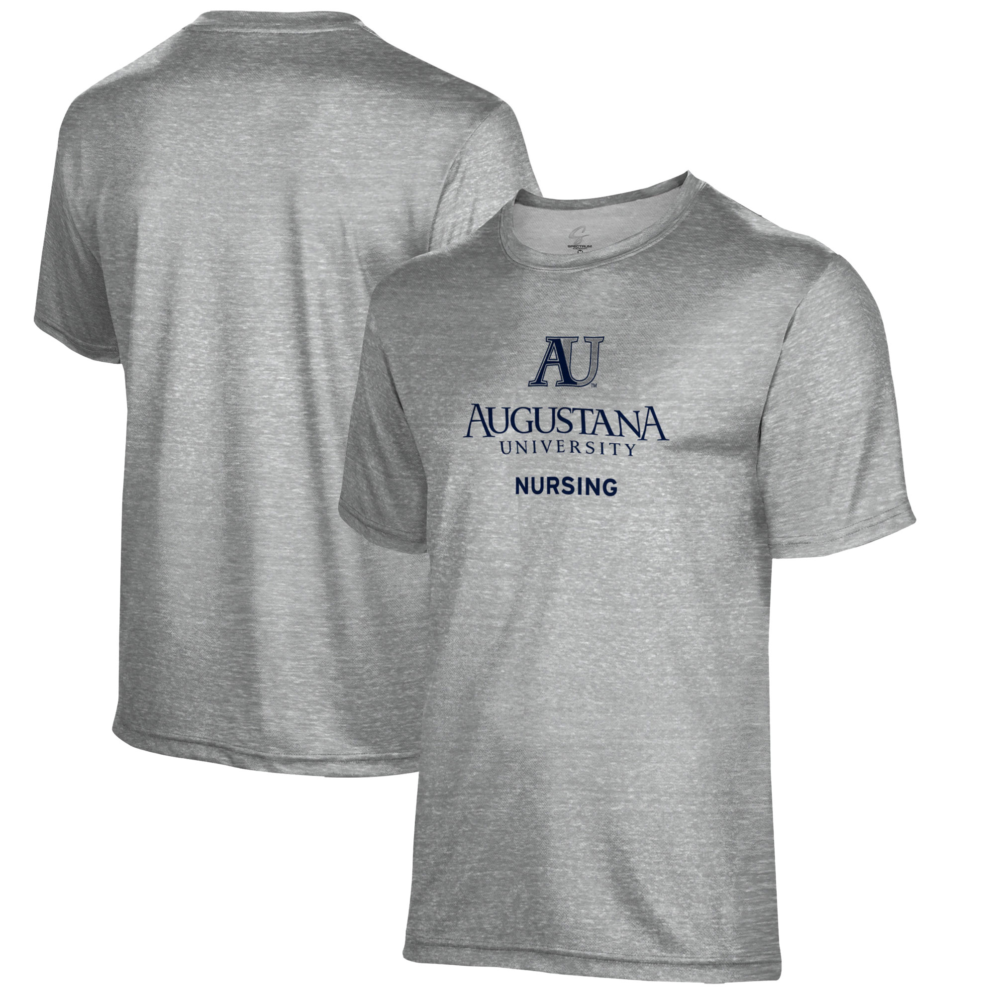 Men's Gray Augustana Vikings Nursing Name Drop T-Shirt
