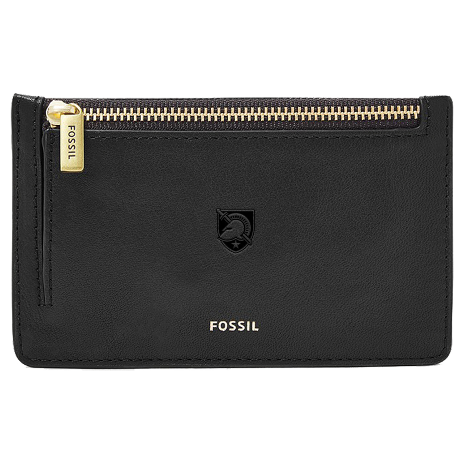Women's Fossil Black Army Black Knights Leather Logan Card Case