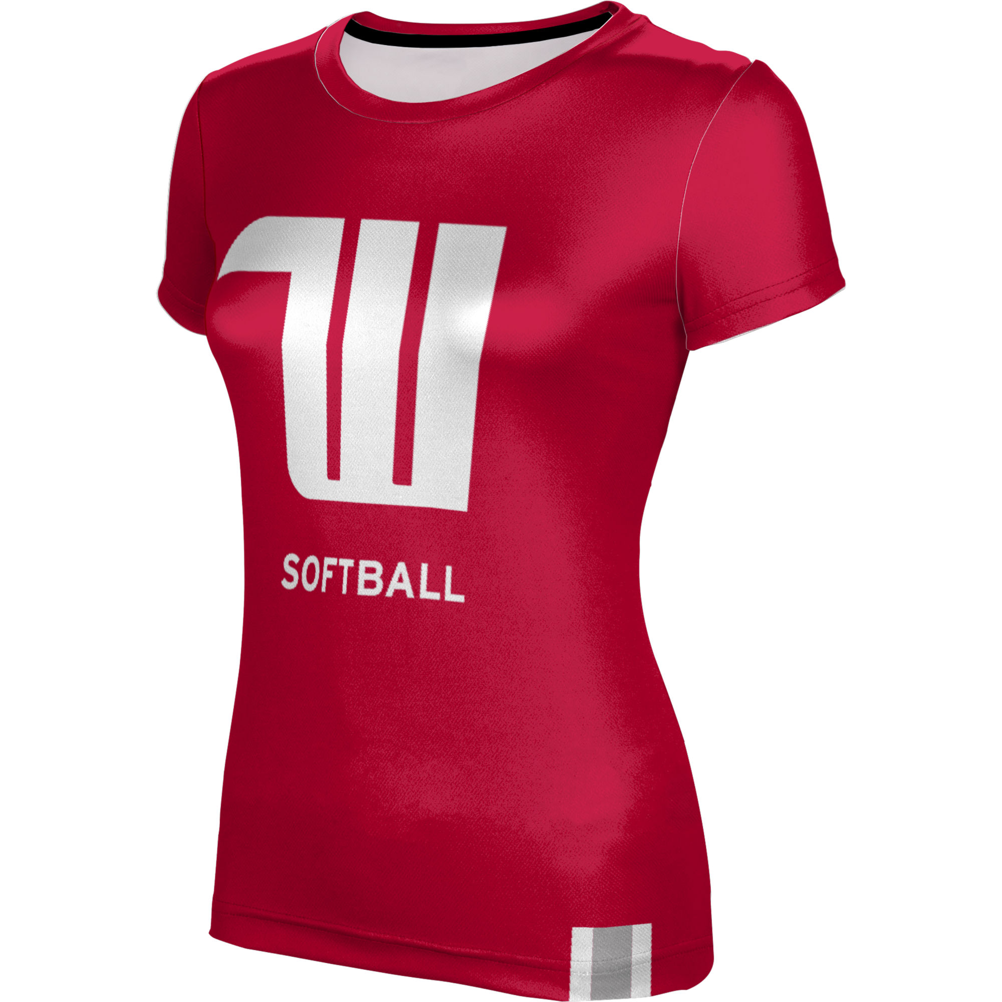 Women's Red Wittenberg University Tigers Softball T-Shirt - Image 6
