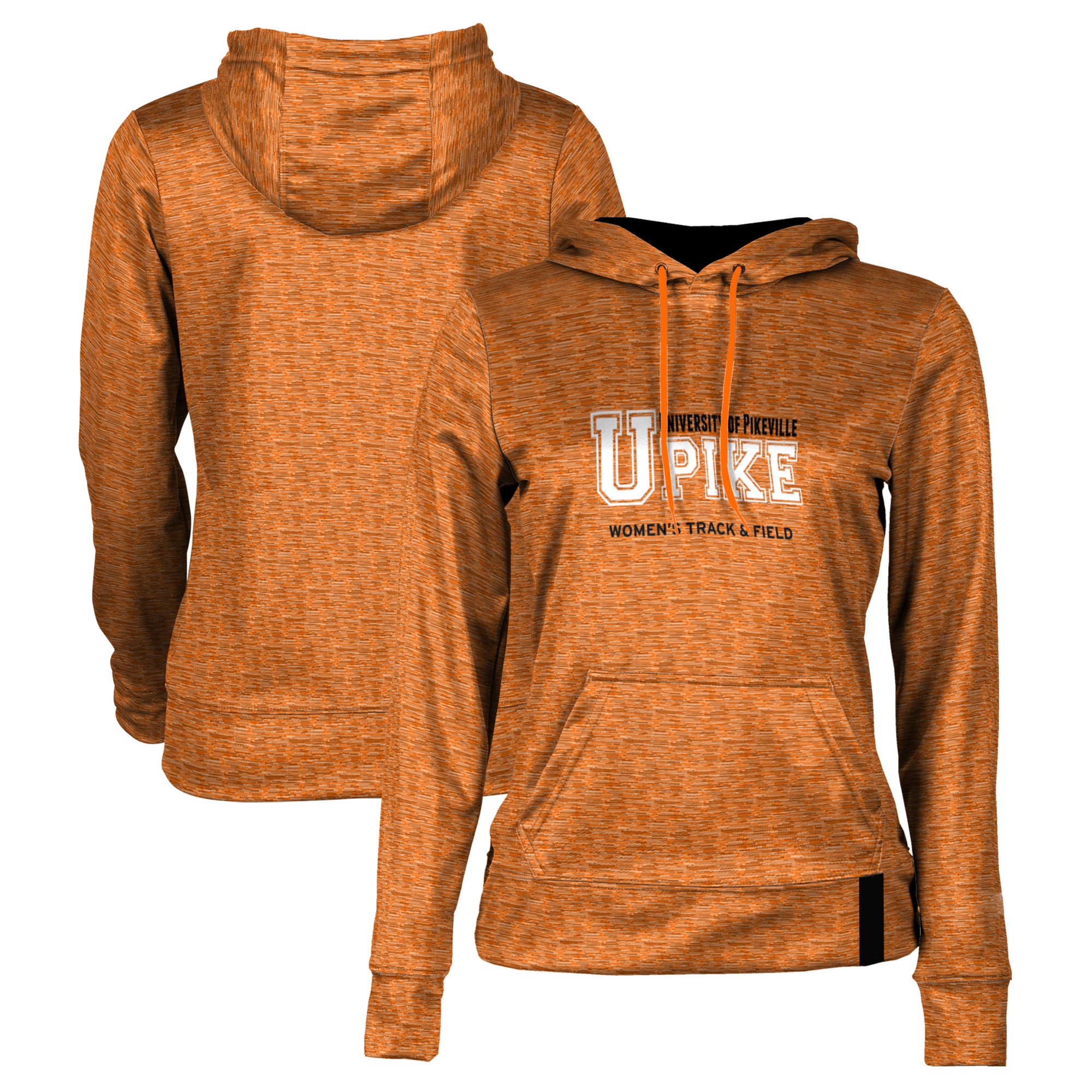 Women's Orange Pikeville Bears Women's Track & Field Pullover Hoodie