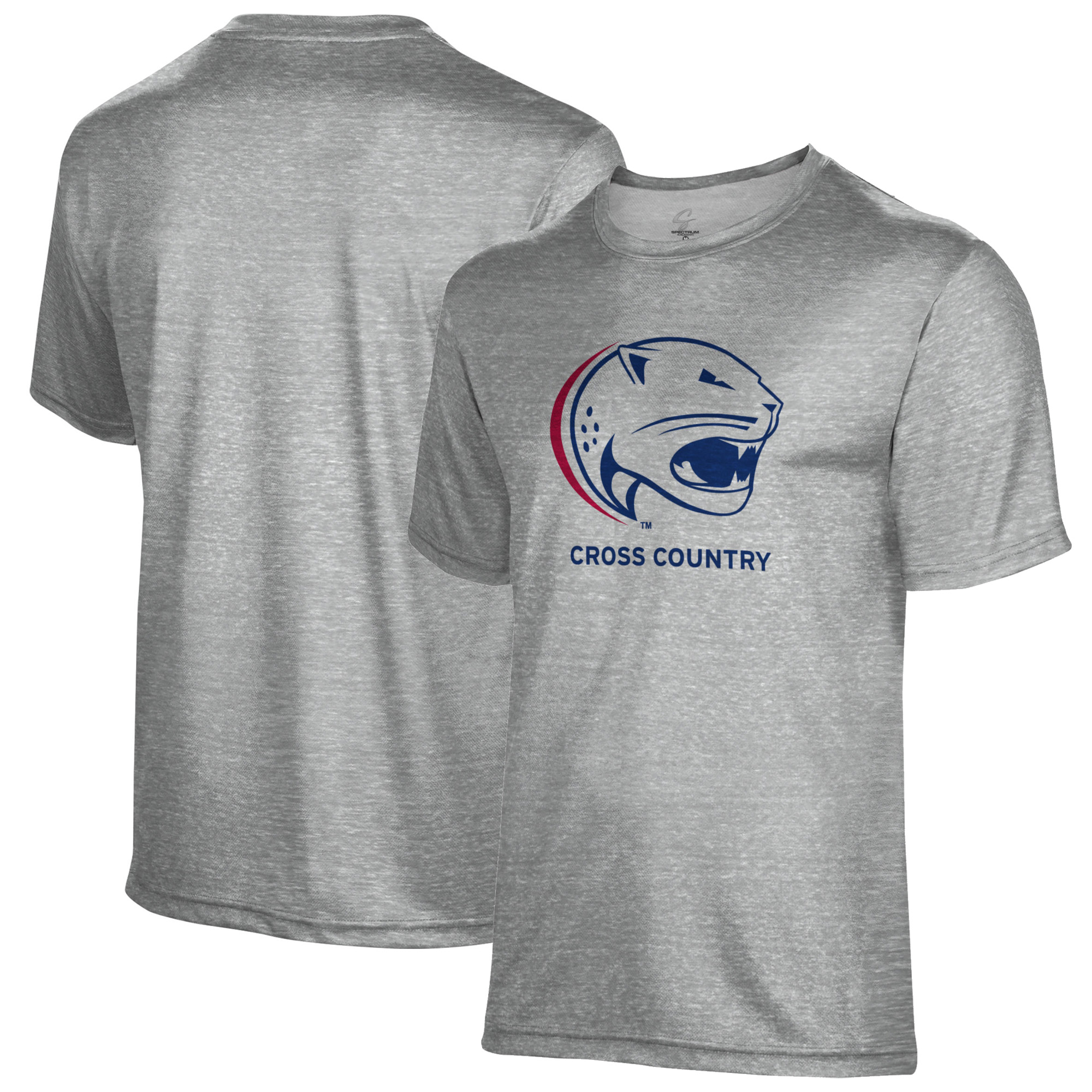 Men's Gray South Alabama Jaguars Cross Country Name Drop T-Shirt - Image 2