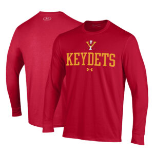 Men's Under Armour Red Virginia Military Institute Keydets Performance Long Sleeve T-Shirt