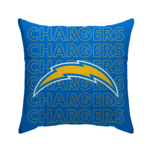 Los Angeles Chargers 18'' x 18'' Echo Wordmark Poly Span Décor Pillow