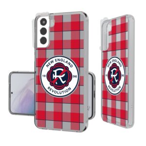 New England Revolution Galaxy Plaid Clear Case