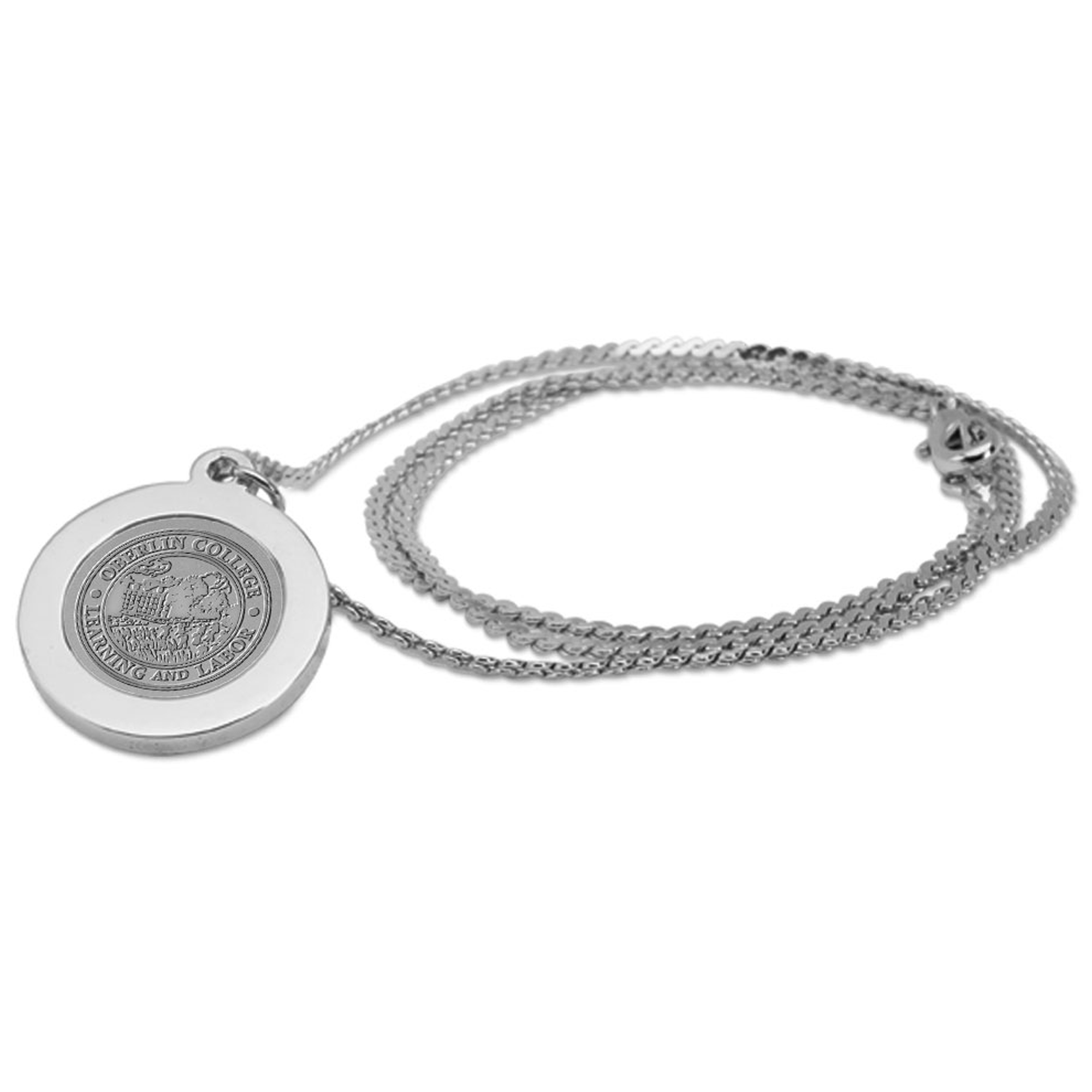 Women's Silver Oberlin Yeomen Pendant Necklace
